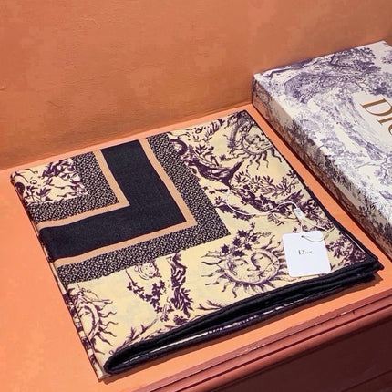 DIOR 26S SCARF 135 IN CASHMERE AND SILK 433865