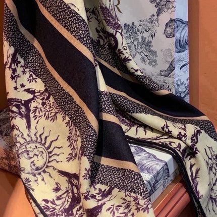 DIOR 26S SCARF 135 IN CASHMERE AND SILK 433865