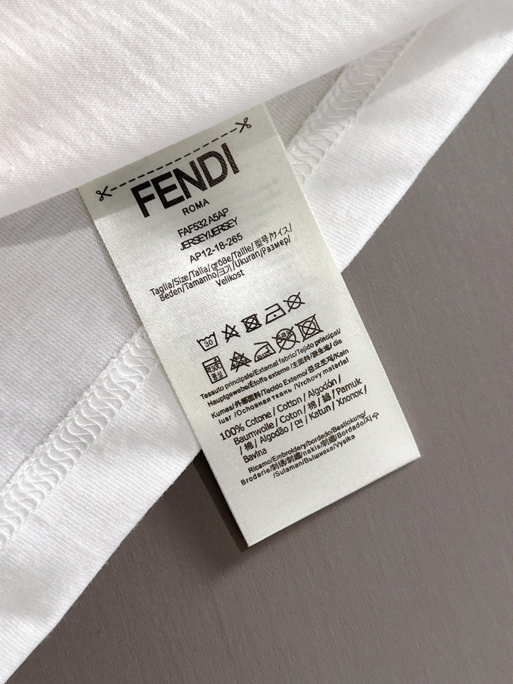 FENDI 26S SHORT SLEEVE T-SHIRT 165