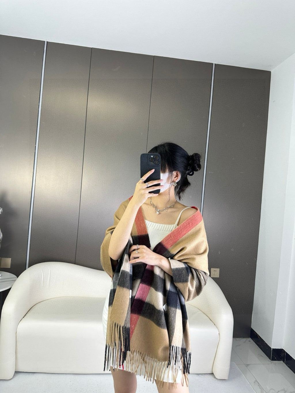BURBERRY 26S SCARF 200CM IN CASHMERE 278704