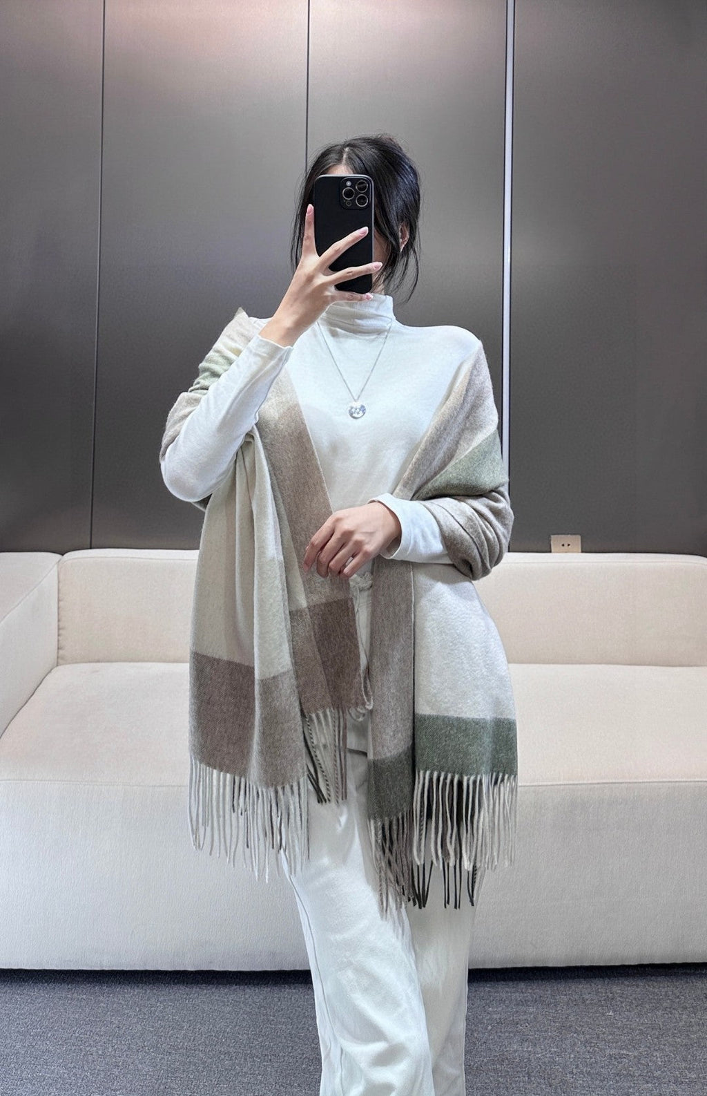 BURBERRY 26S SCARF 200CM IN CASHMERE 869770