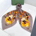 GUCCI 26S SCARF 140 IN CASHMERE AND SILK 309777