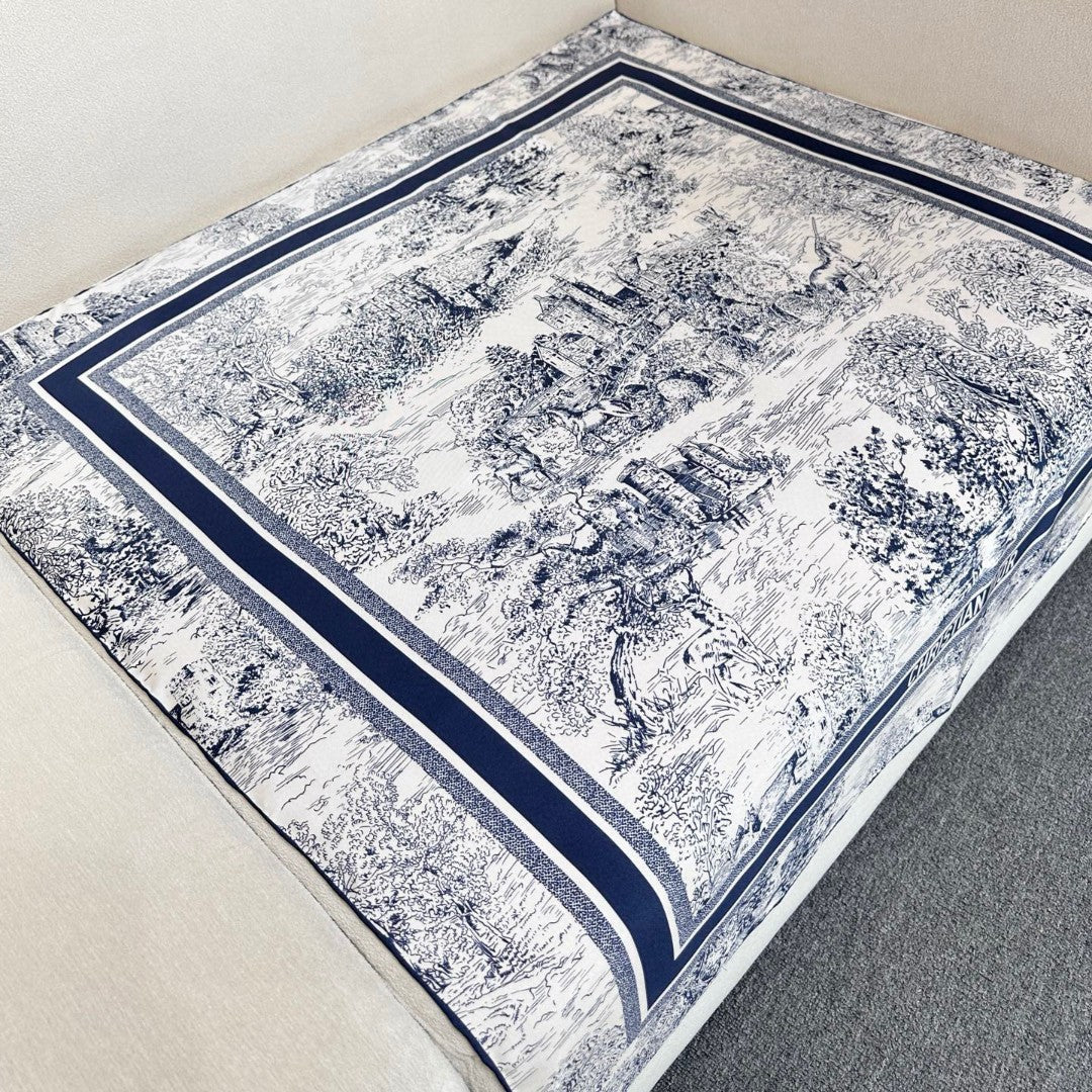 DIOR 26S SCARF 90CM IN SILK 305978