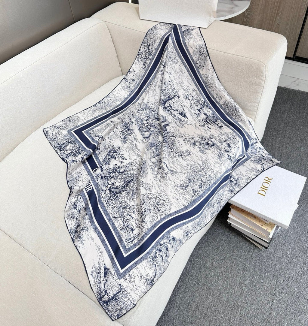 DIOR 26S SCARF 90CM IN SILK 305978