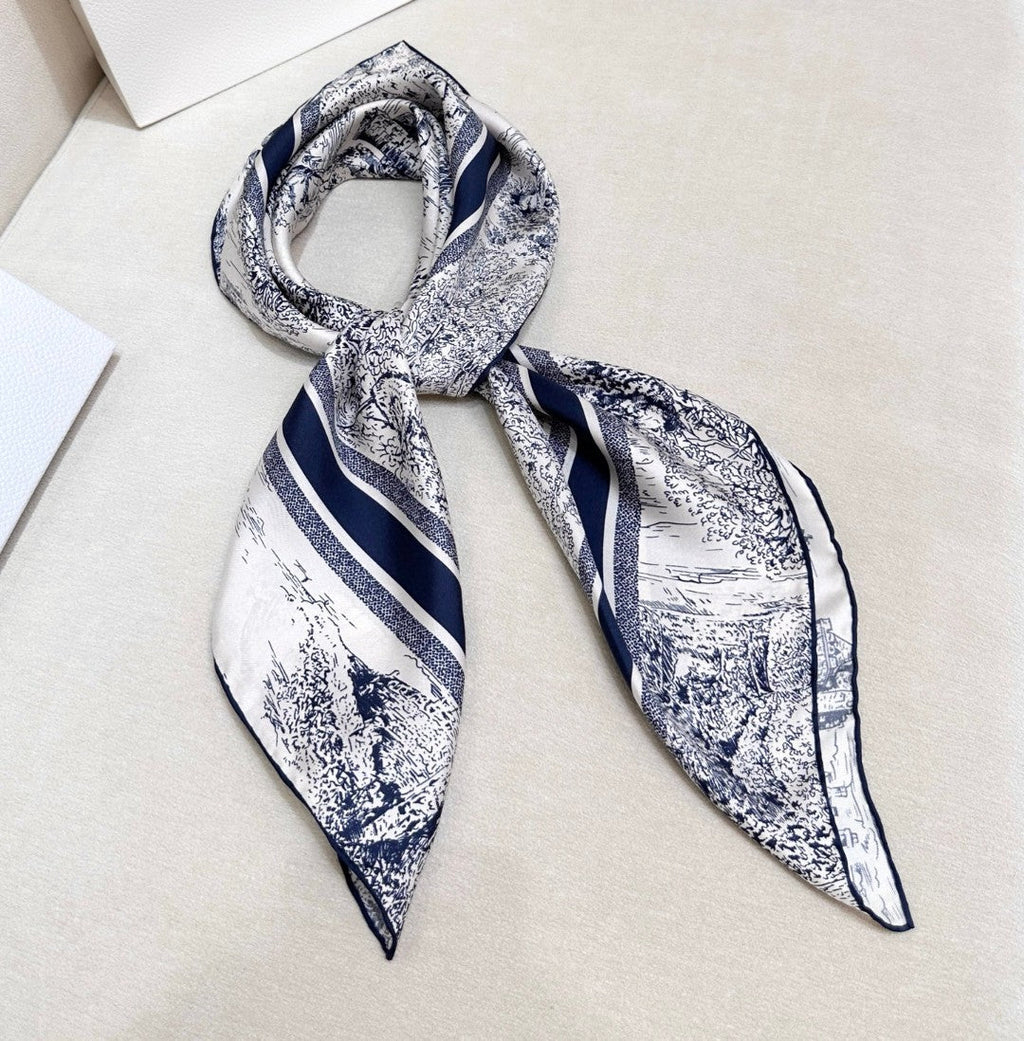 DIOR 26S SCARF 90CM IN SILK 305978
