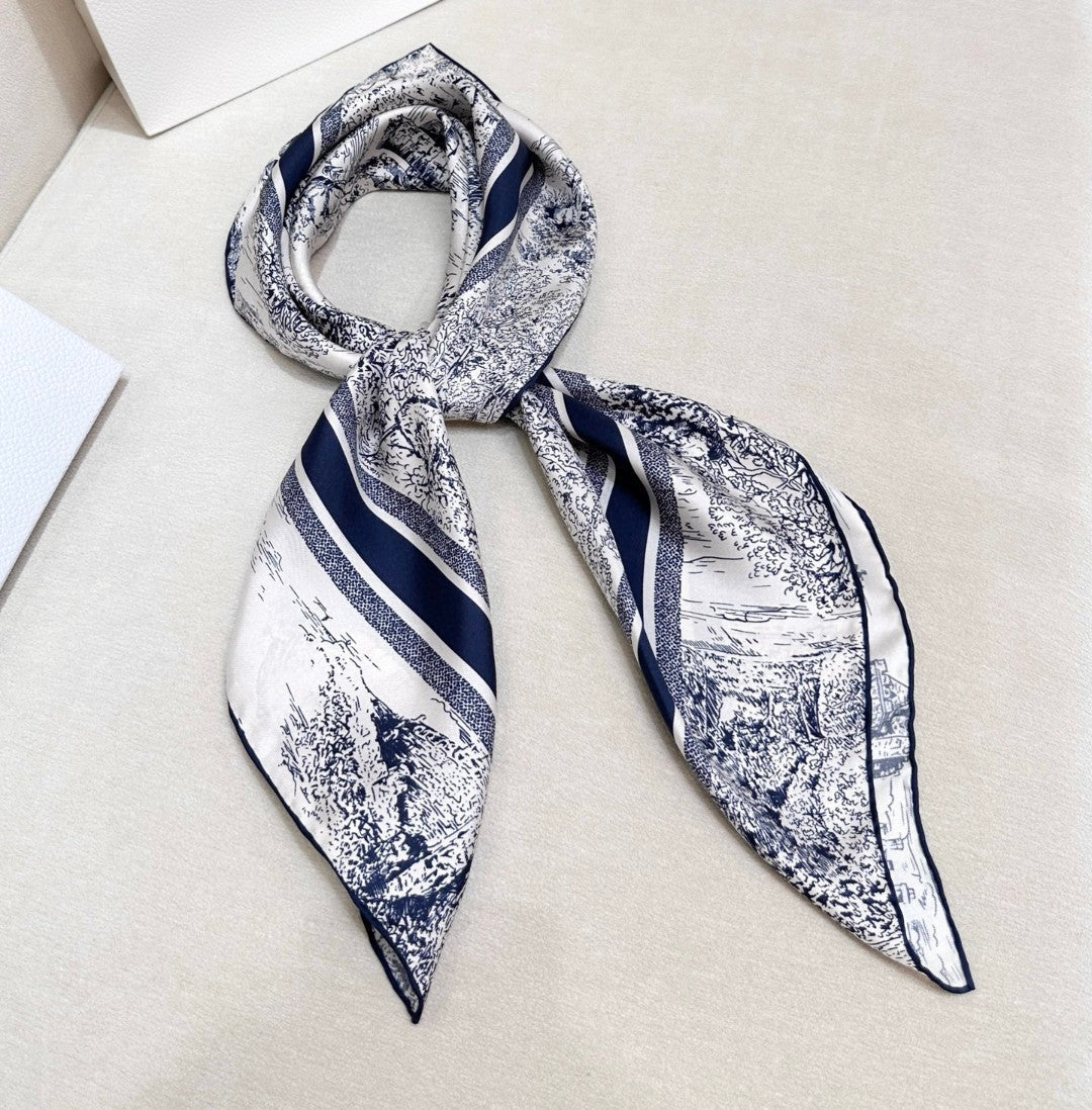 DIOR 26S SCARF 90CM IN SILK 305978