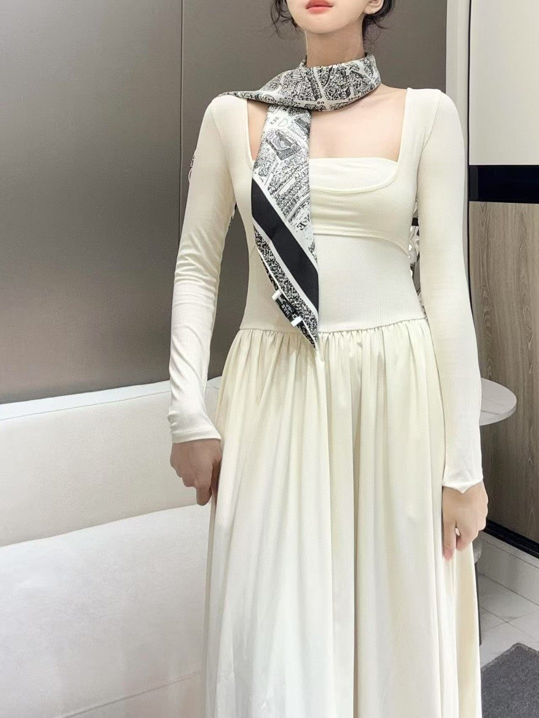 DIOR 26S SCARF 90CM IN SILK 313213