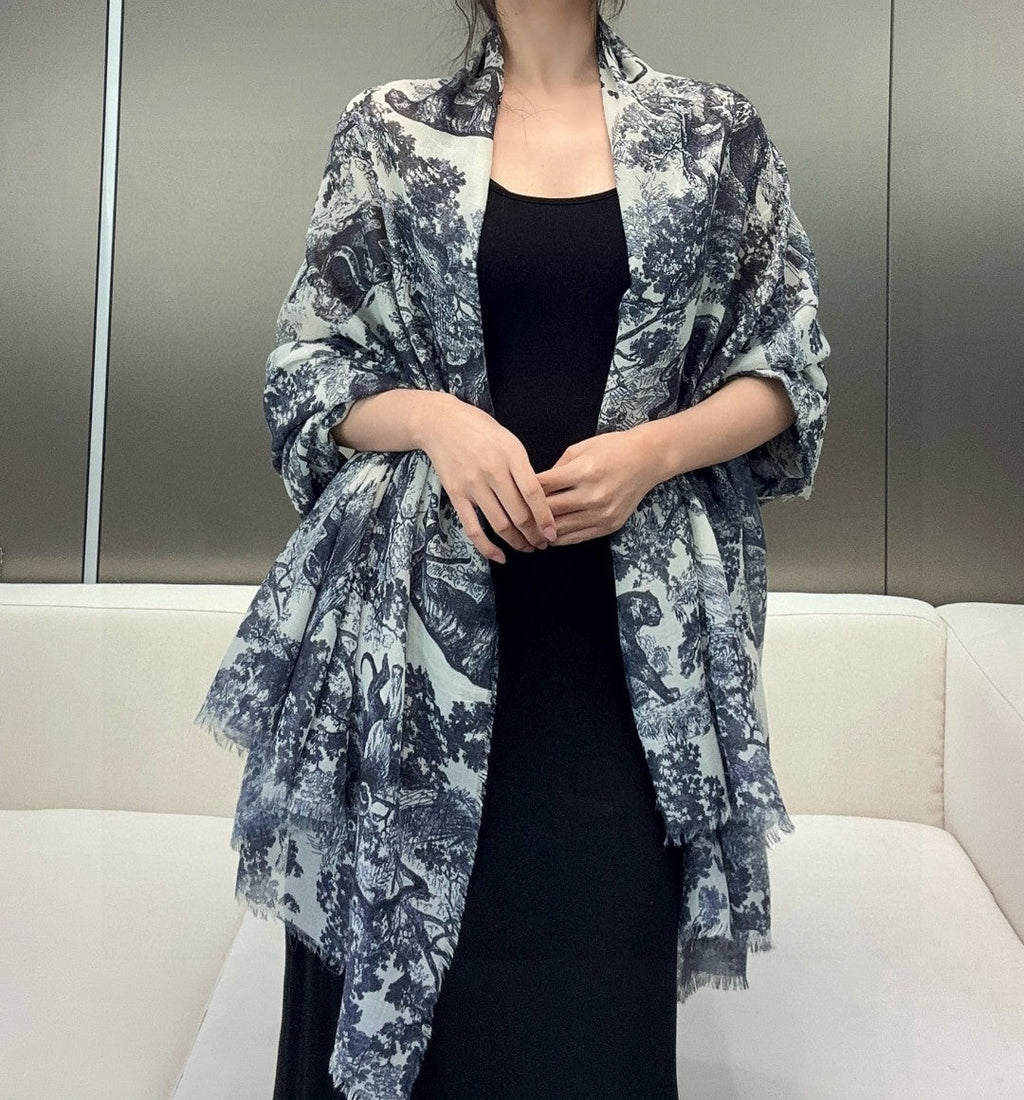 DIOR 26S SCARF 180CM IN CASHMERE 313224