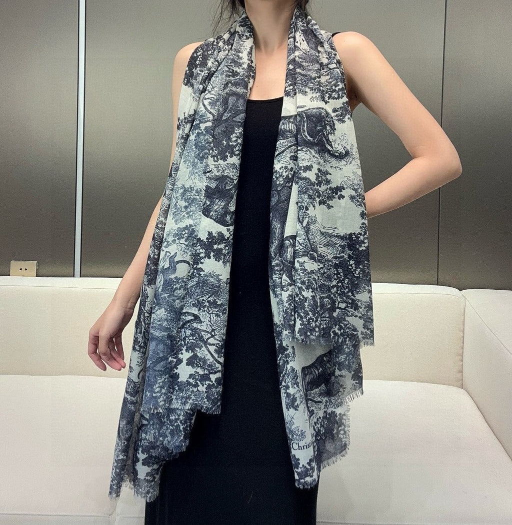 DIOR 26S SCARF 180CM IN CASHMERE 313224