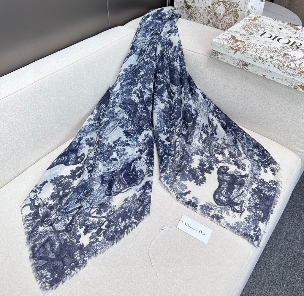 DIOR 26S SCARF 180CM IN CASHMERE 313224