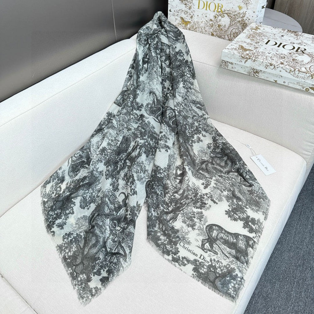 DIOR 26S SCARF 180CM IN CASHMERE 313225
