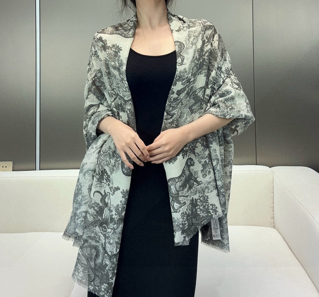 DIOR 26S SCARF 180CM IN CASHMERE 313225
