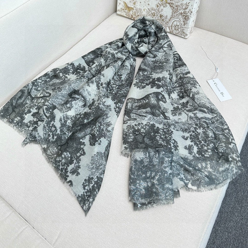 DIOR 26S SCARF 180CM IN CASHMERE 313225