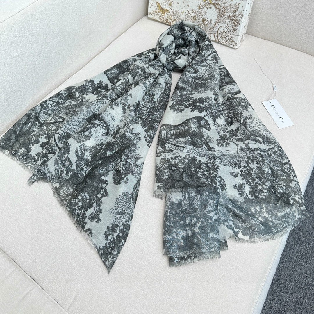 DIOR 26S SCARF 180CM IN CASHMERE 313225