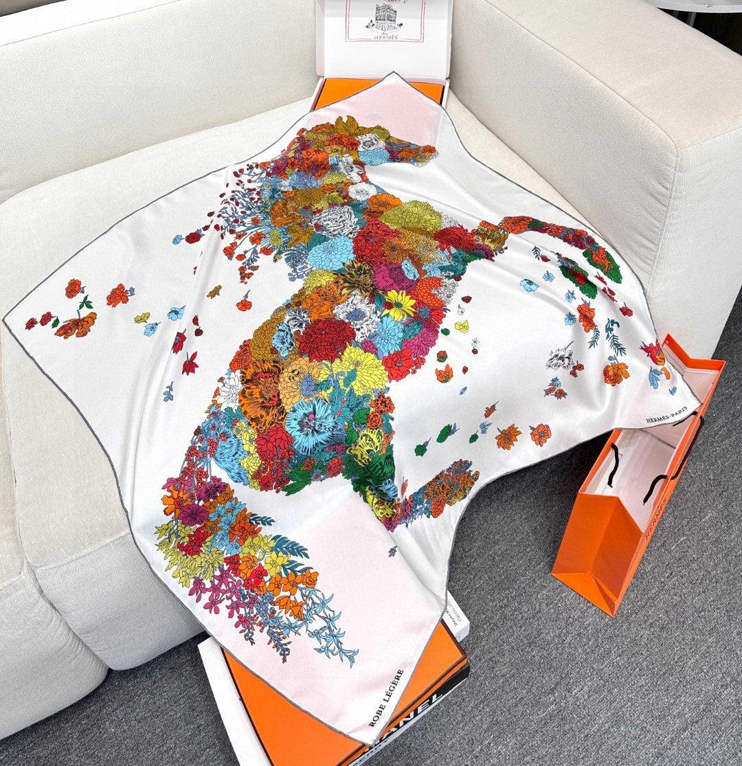 HERMES 26S SCARF 90 IN SILK 304308
