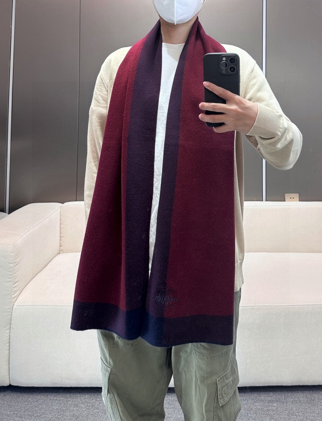 BURBERRY 26S SCARF 180CM IN CASHMERE 305980
