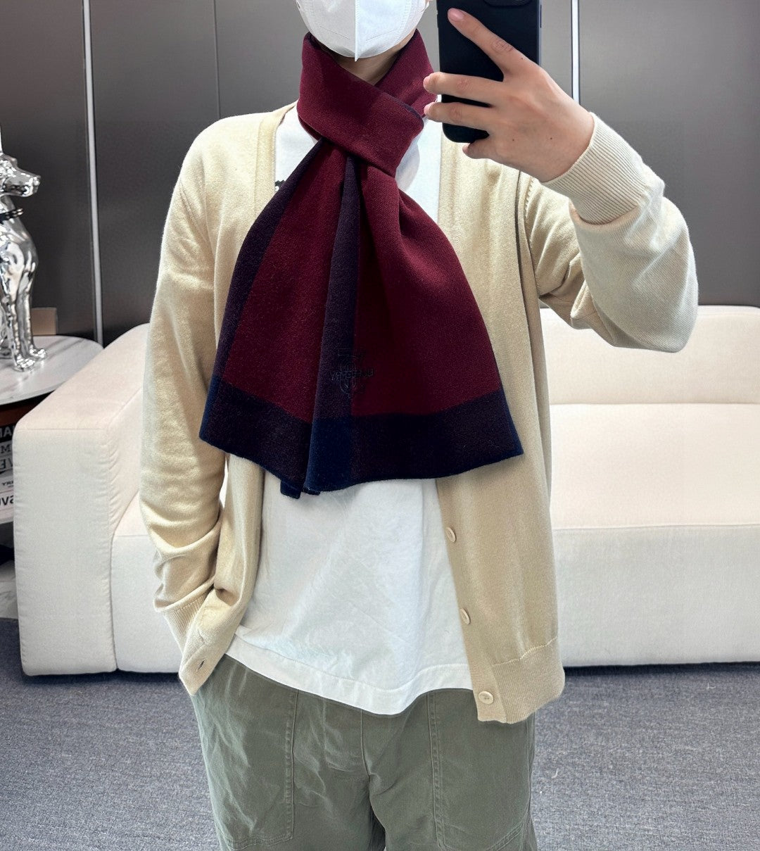 BURBERRY 26S SCARF 180CM IN CASHMERE 305980