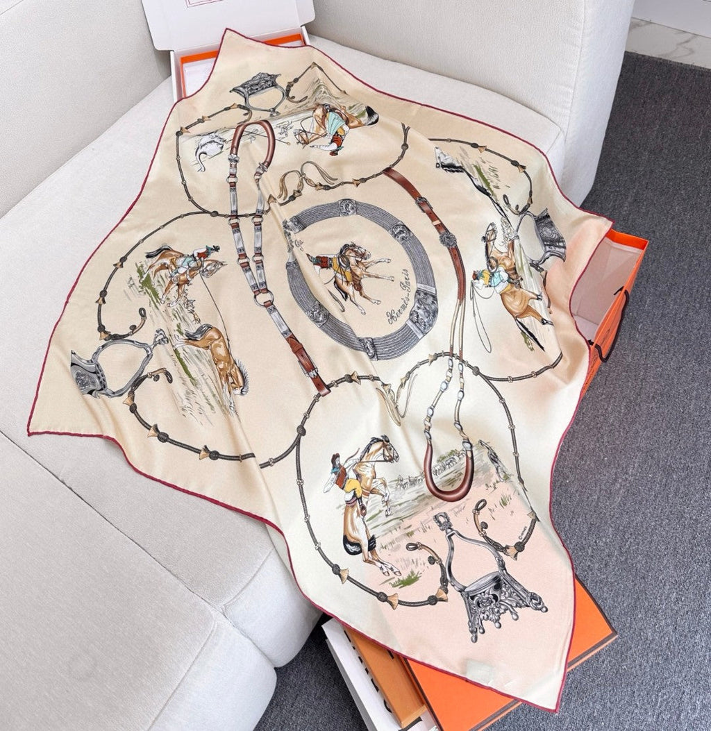 HERMES 26S SCARF 90 IN SILK 303213