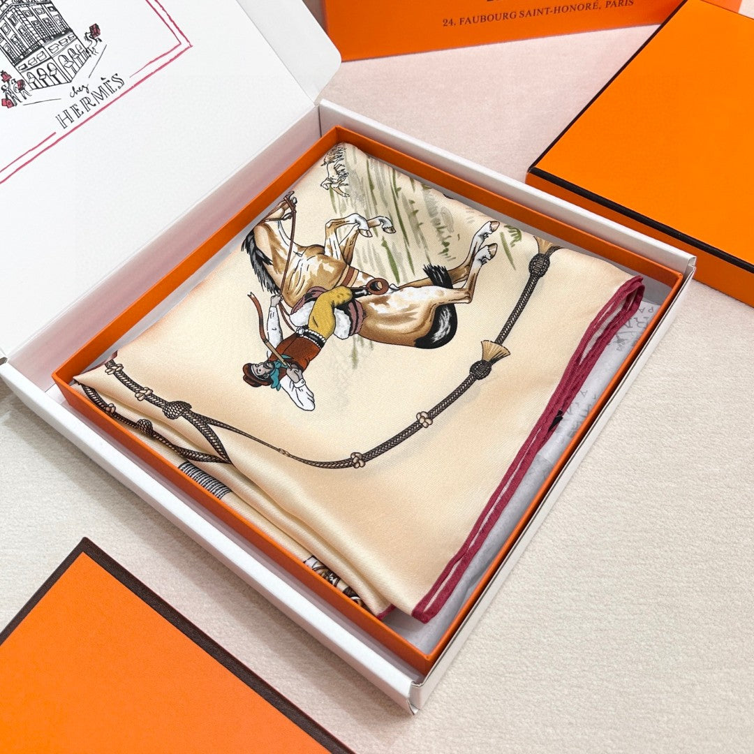 HERMES 26S SCARF 90 IN SILK 303213