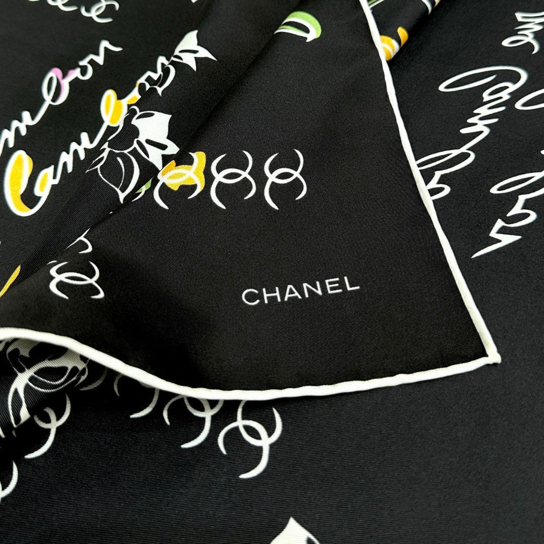 CHANEL 26S SCARF 90 IN SILK 304554