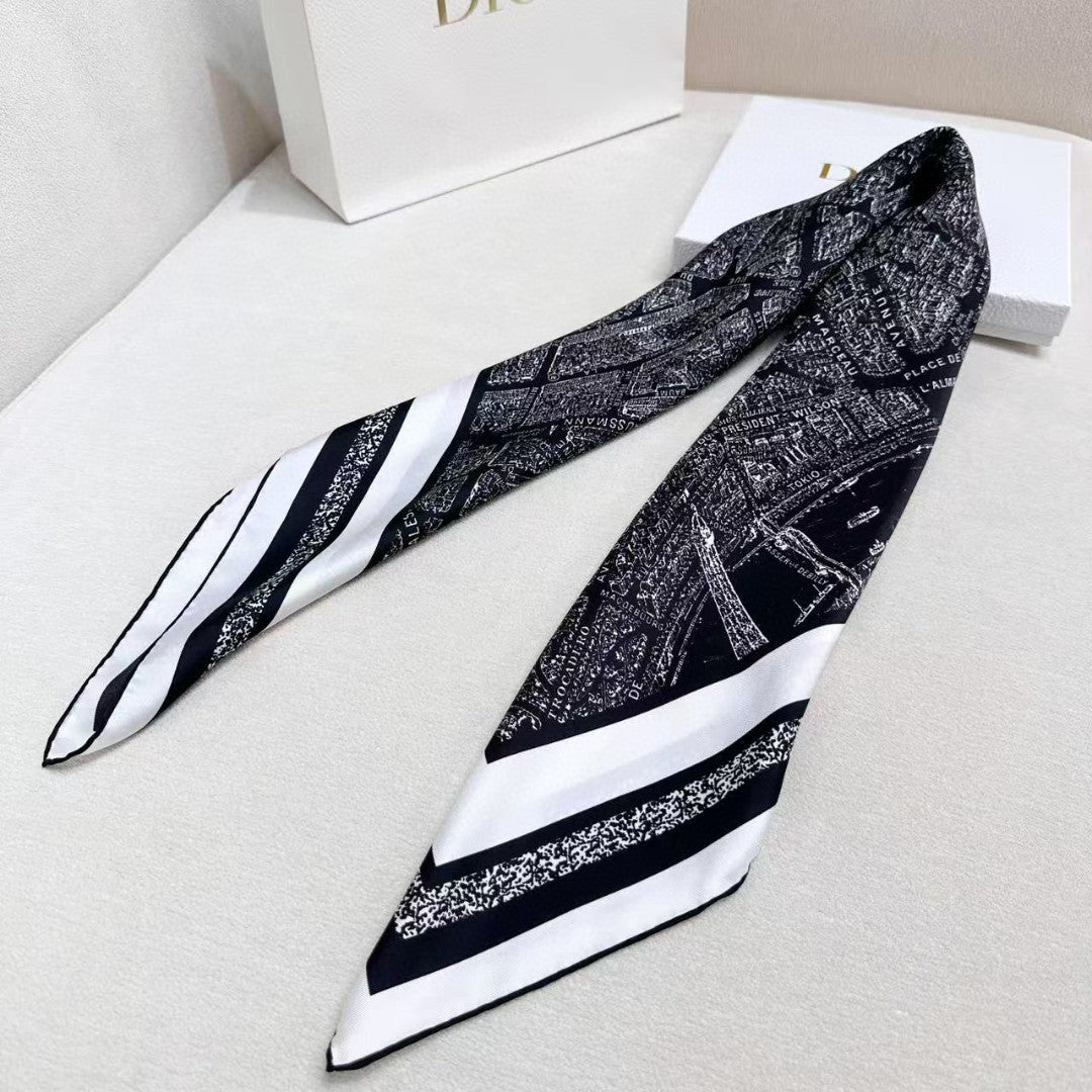 DIOR 26S SCARF 90CM IN SILK 313214