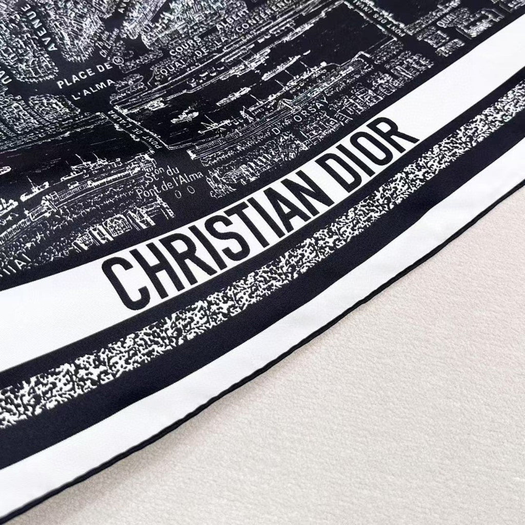 DIOR 26S SCARF 90CM IN SILK 313214