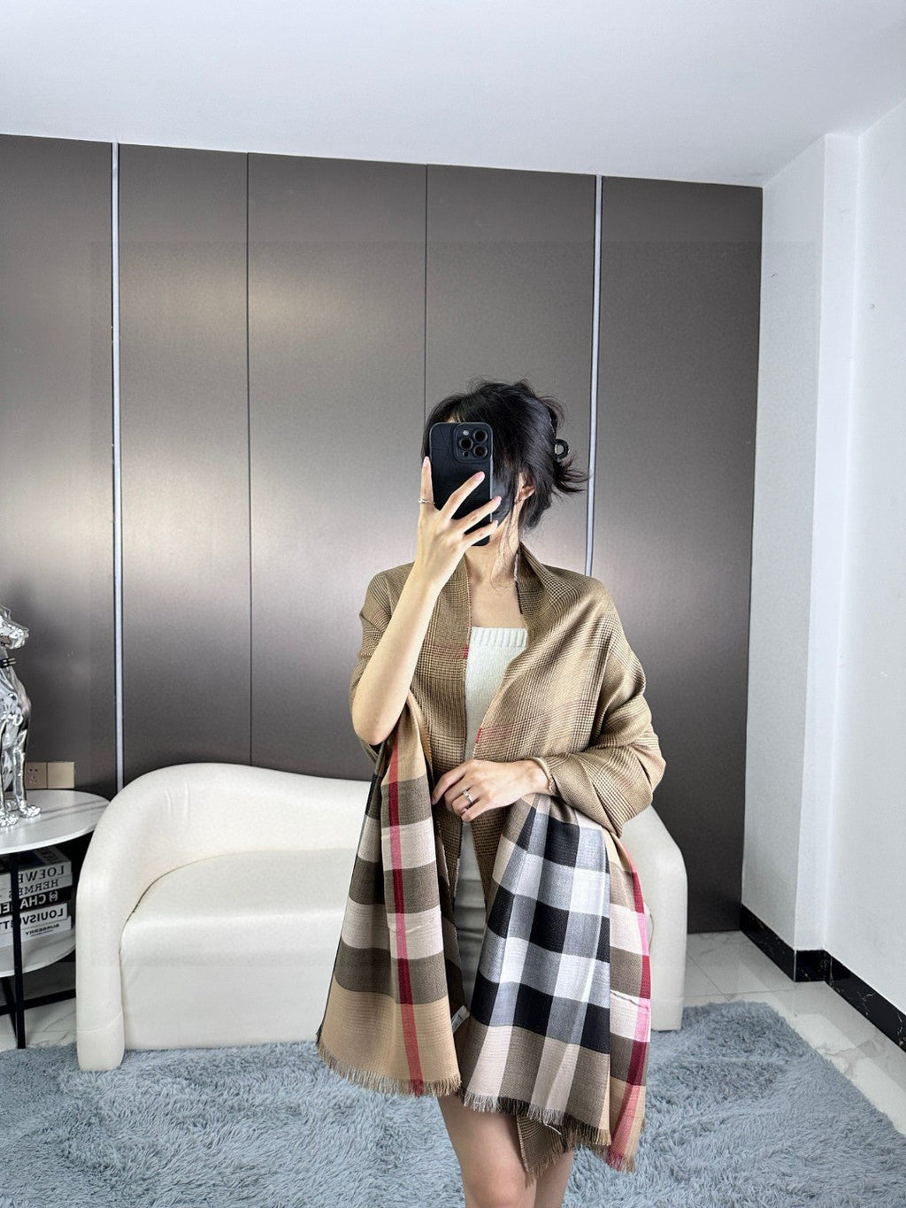 BURBERRY 26S SCARF 200CM IN CASHMERE 305992