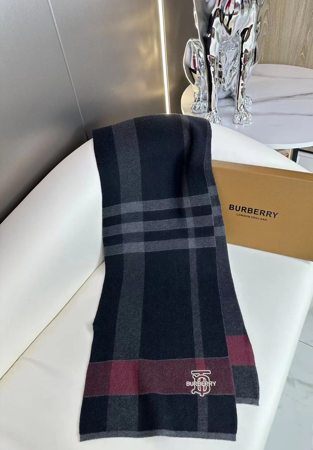 BURBERRY 26S SCARF 180CM IN CASHMERE 309784