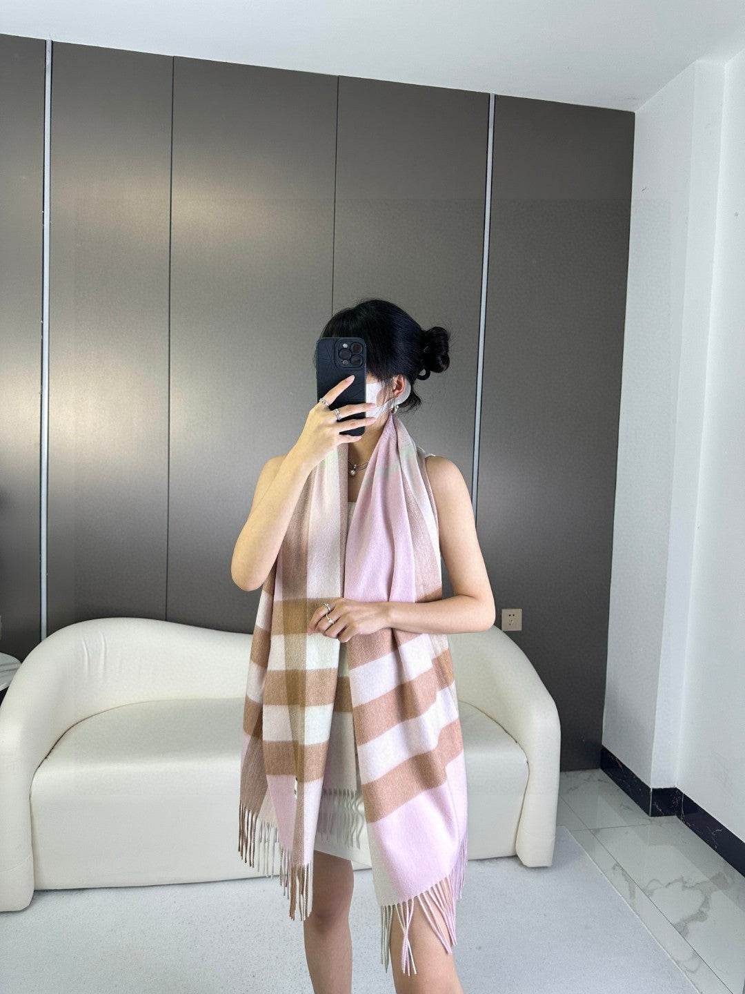 BURBERRY 26S SCARF 200CM IN CASHMERE 278703