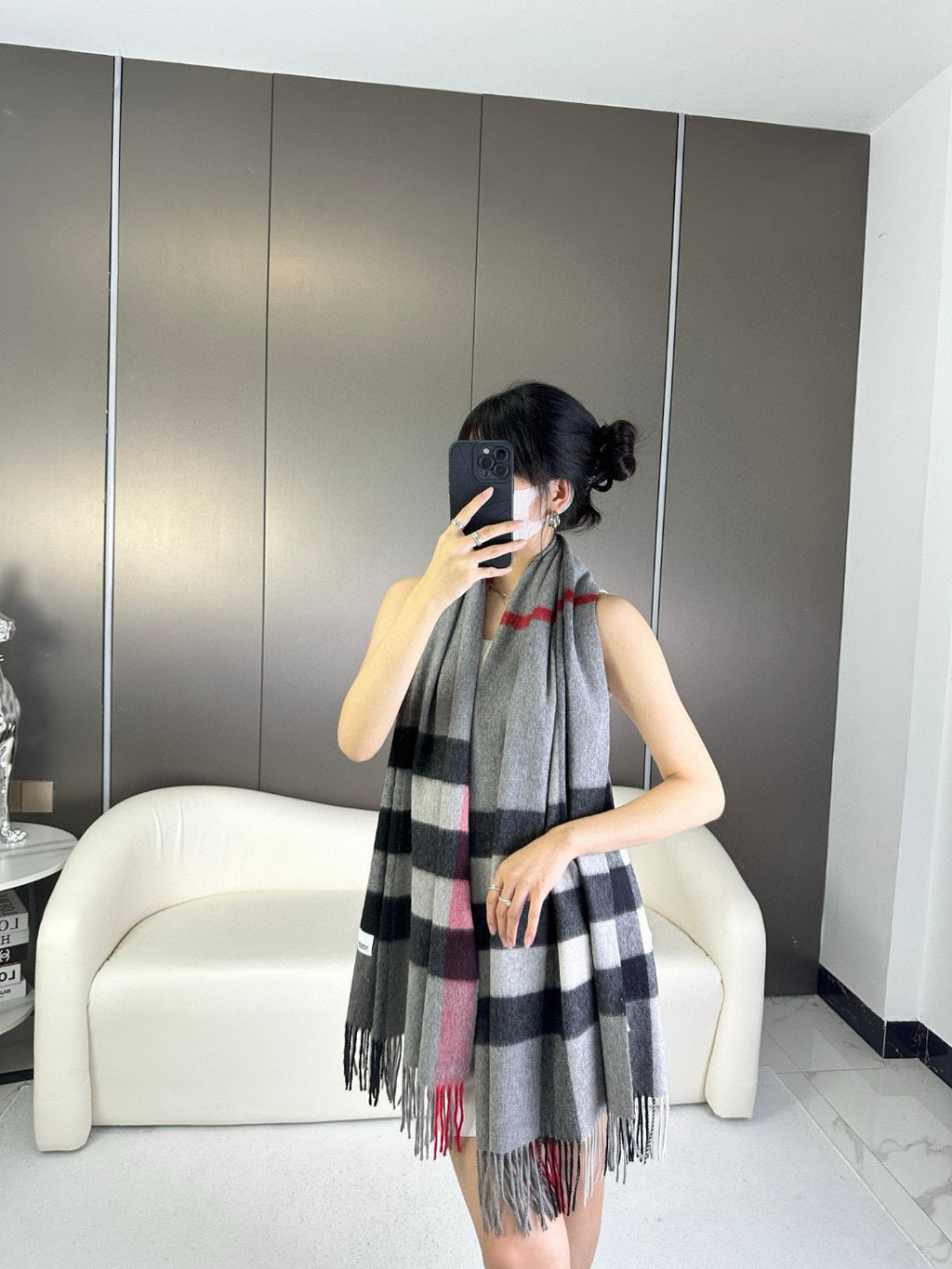 BURBERRY 26S SCARF 200CM IN CASHMERE 278702