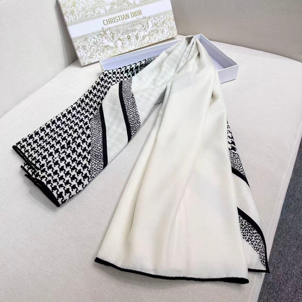 DIOR 26S SCARF 135CM IN CASHMERE SILK 309772