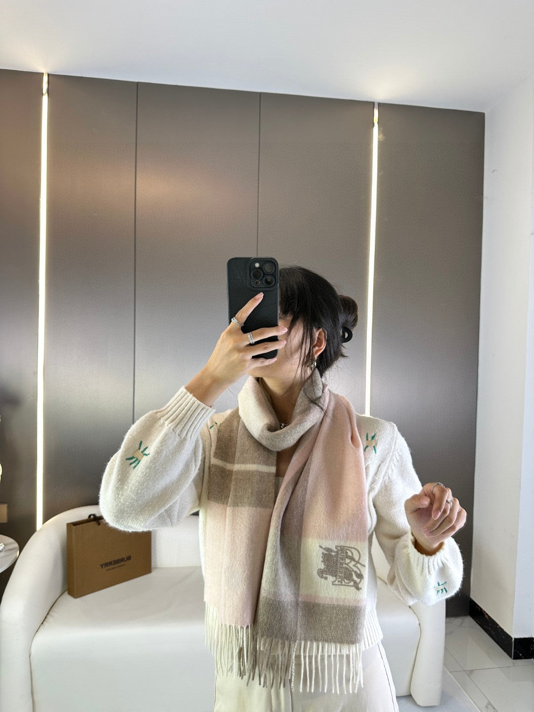 BURBERRY 26S SCARF 180CM IN CASHMERE 278706