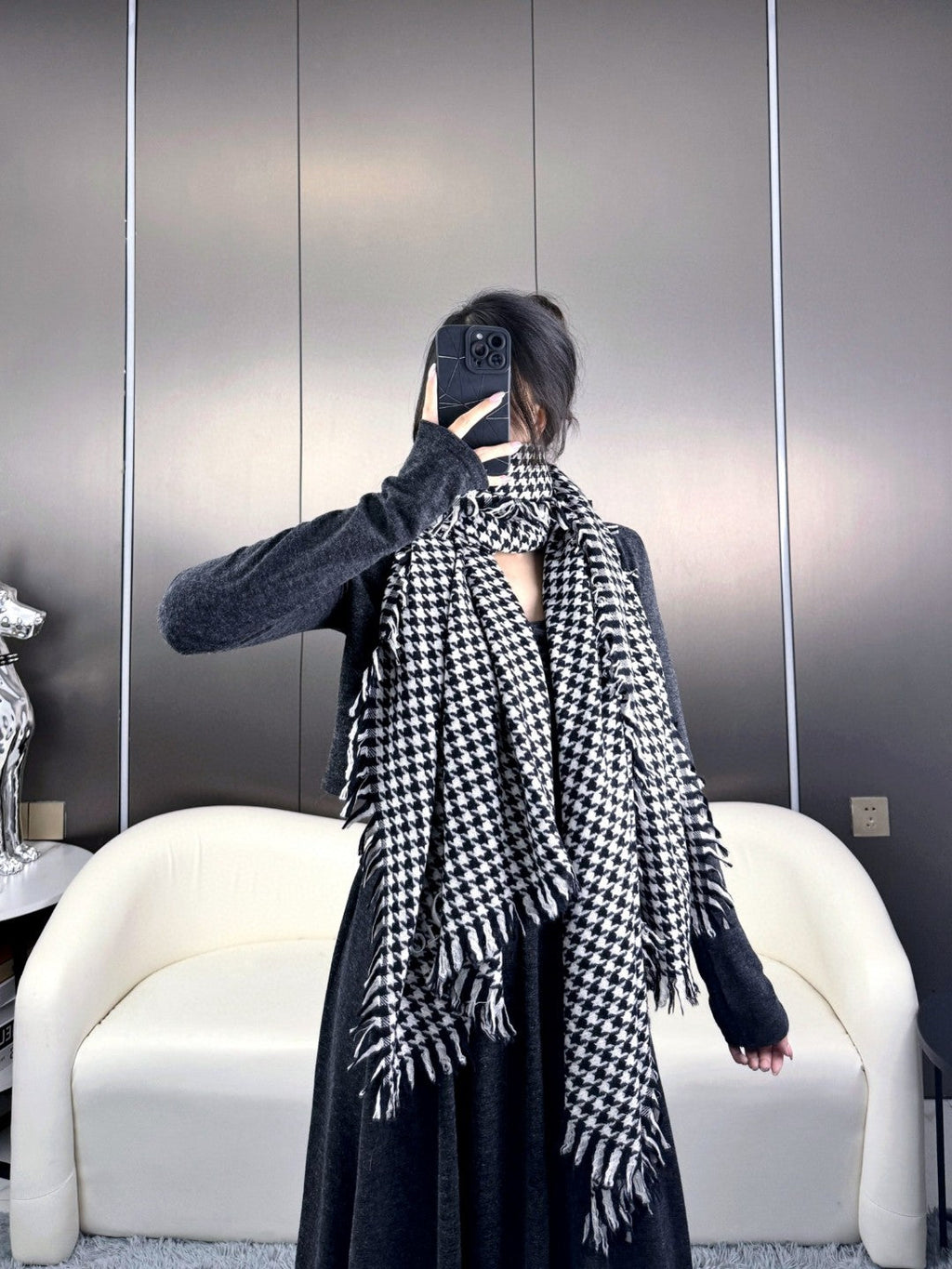 DIOR 26S SCARF 180CM IN CASHMERE 137995