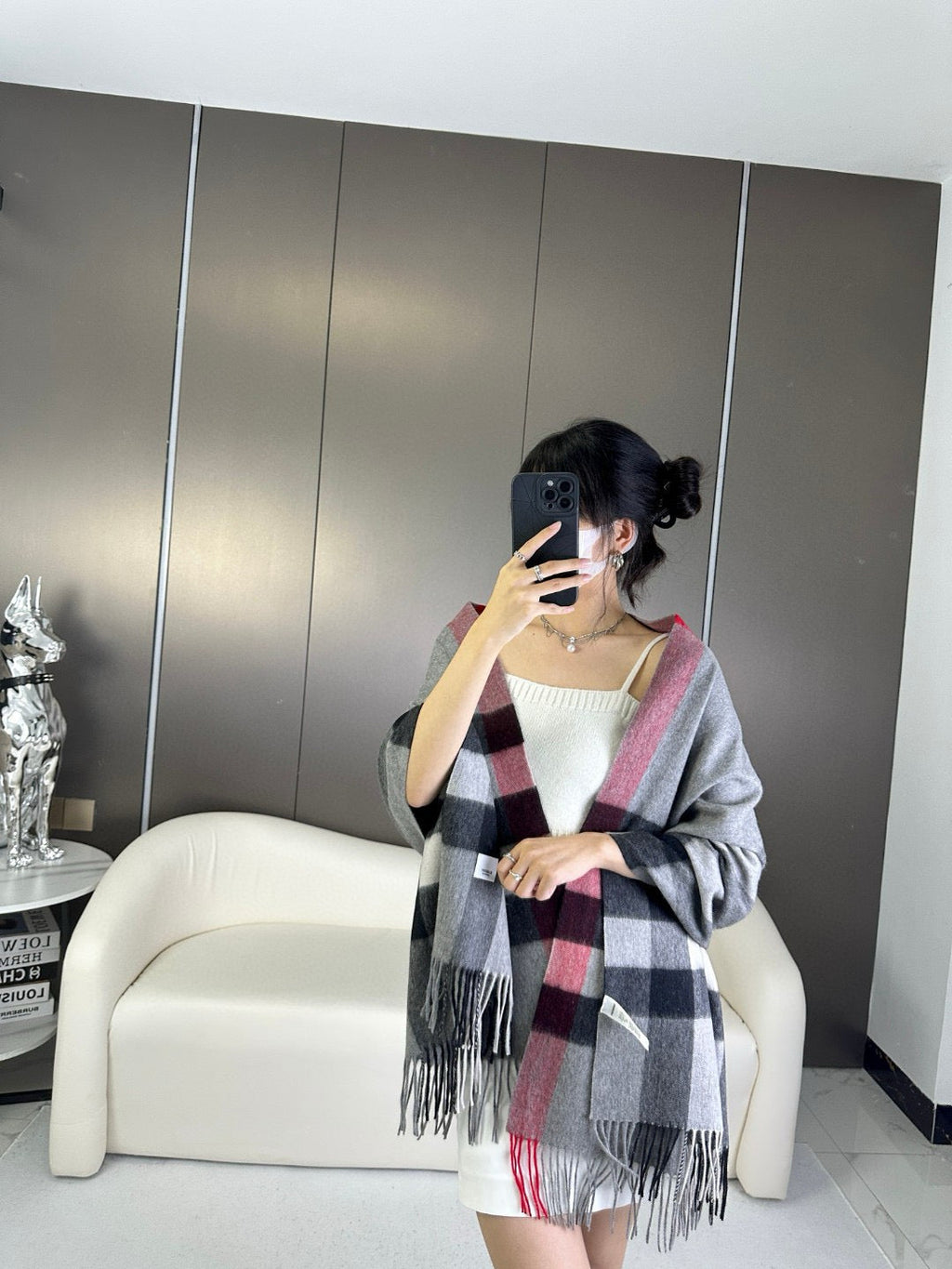 BURBERRY 26S SCARF 200CM IN CASHMERE 278702