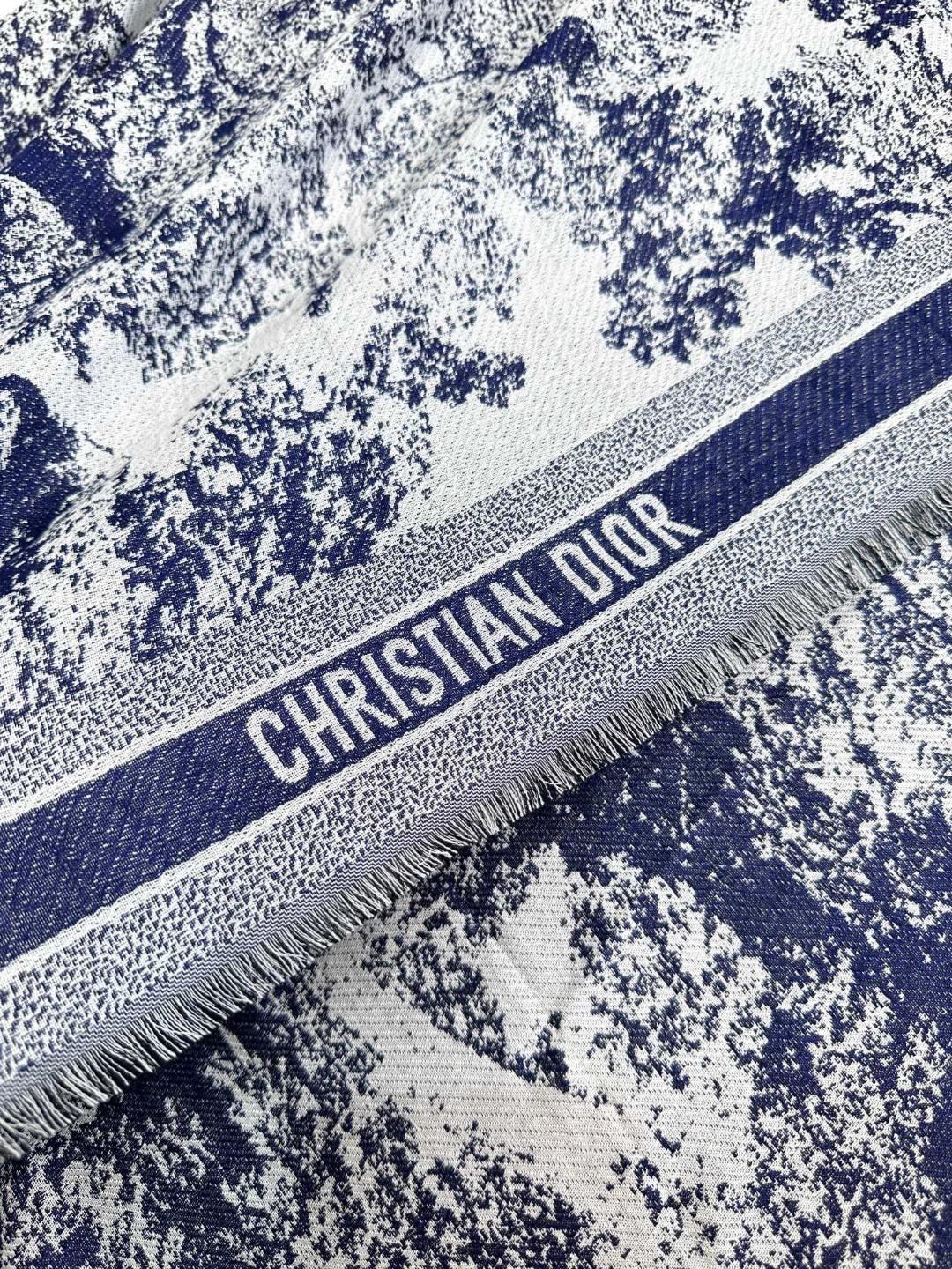 DIOR 26S SCARF 140CM IN SILK & CASHMERE 292286