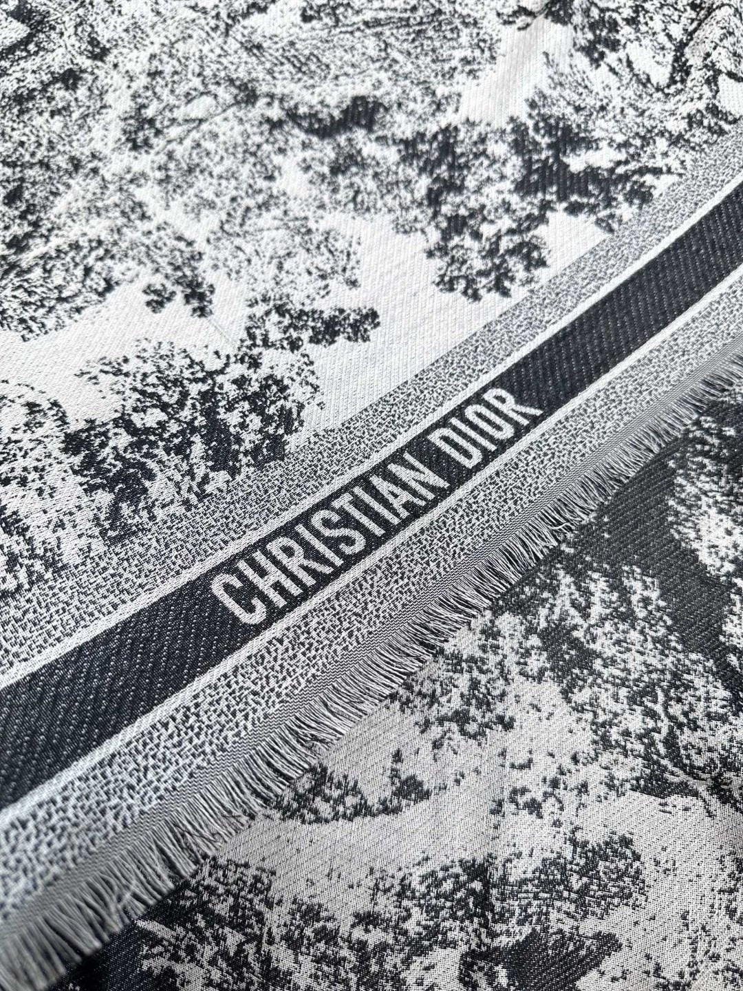DIOR 26S SCARF 140CM IN SILK & CASHMERE 292287