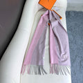 HERMES 26S LONG SCARF 190 IN CASHMERE 309791