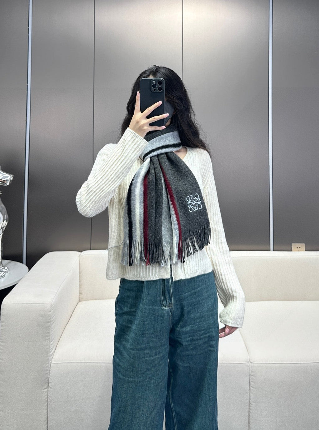 LOEWE 26S SCARF 180 IN CASHMERE 194382