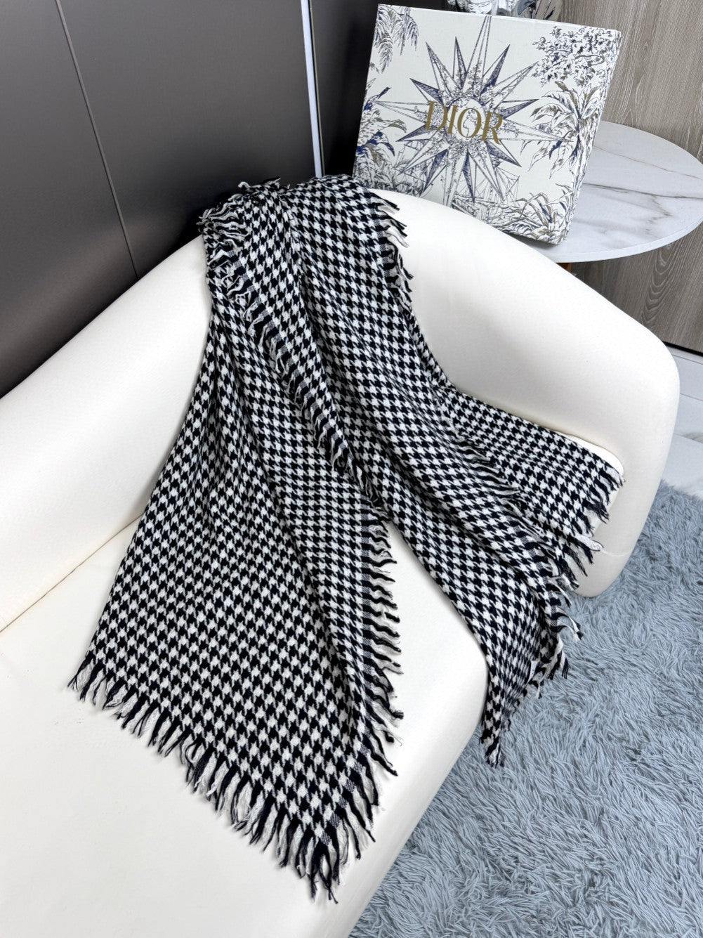 DIOR 26S SCARF 180CM IN CASHMERE 137995