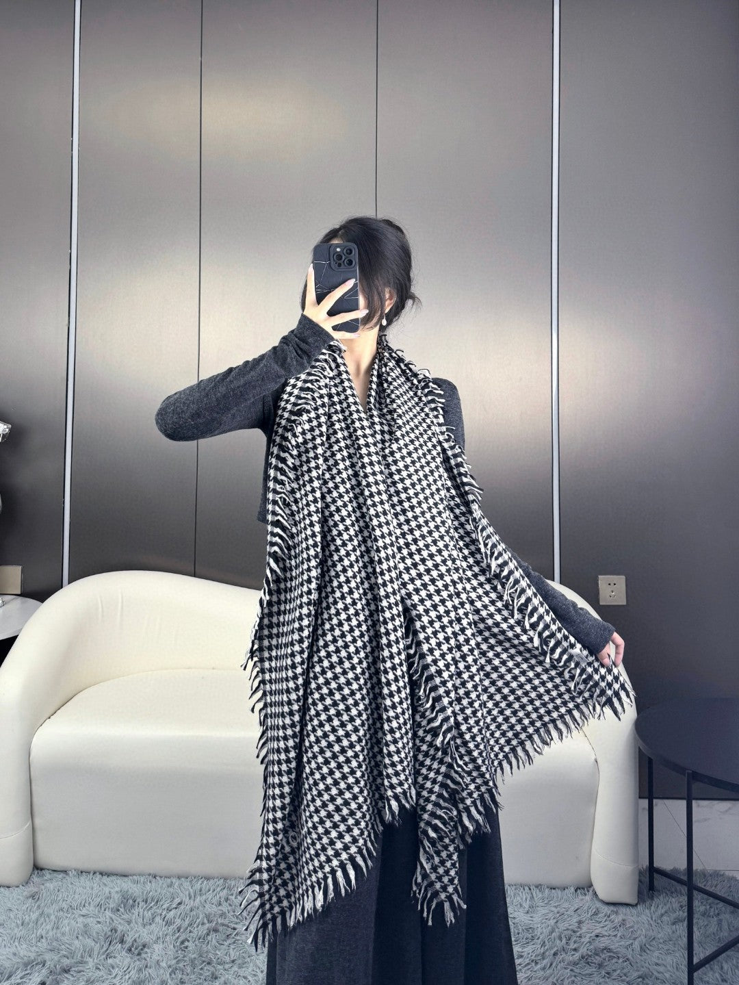 DIOR 26S SCARF 180CM IN CASHMERE 137995