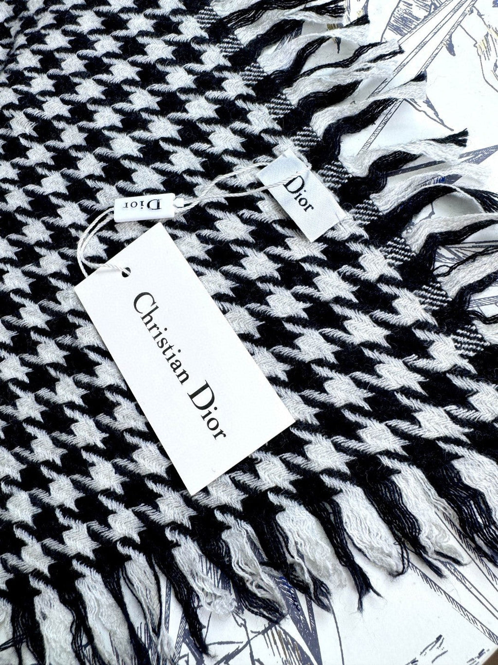 DIOR 26S SCARF 180CM IN CASHMERE 137995