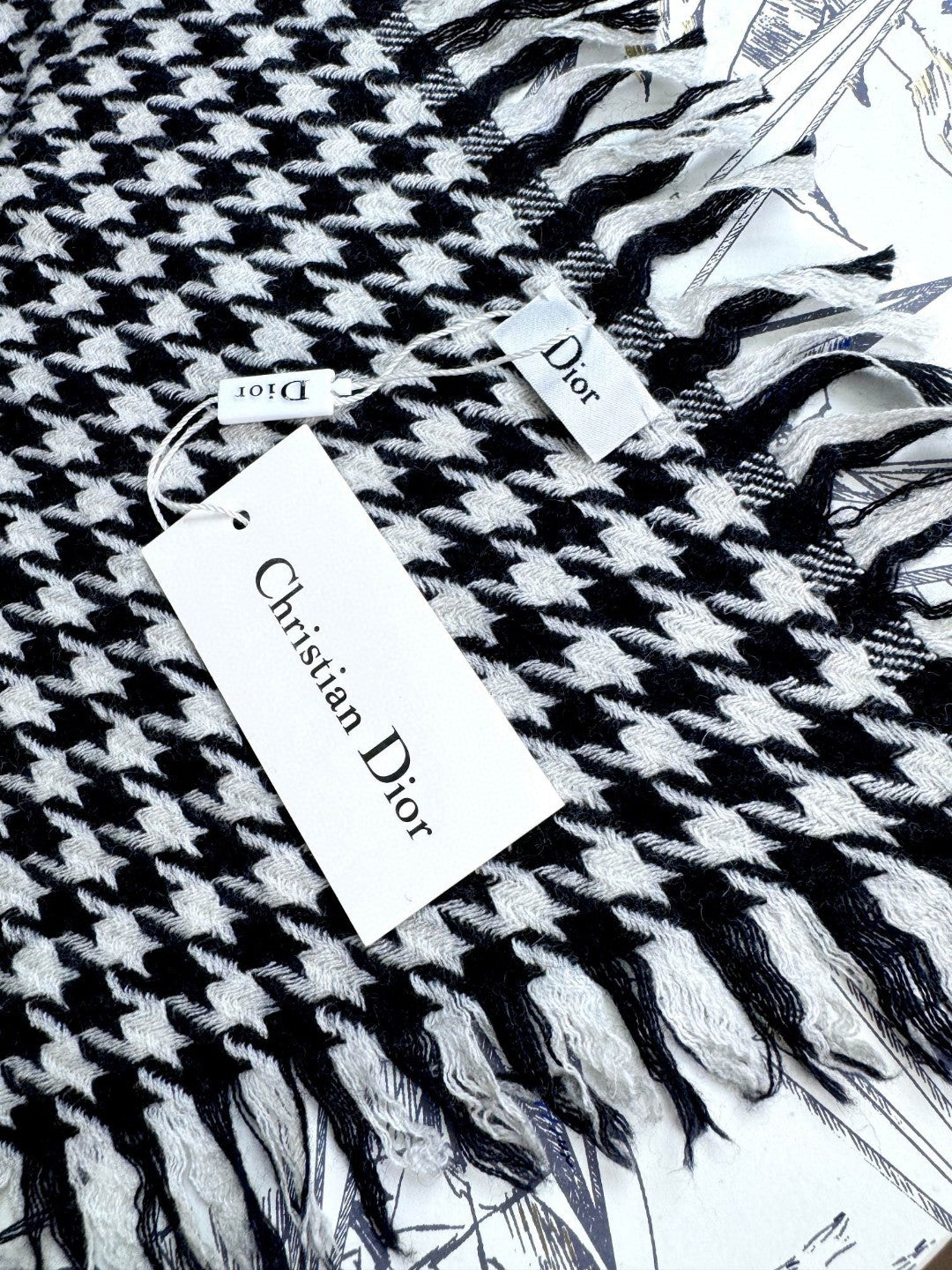 DIOR 26S SCARF 180CM IN CASHMERE 137995