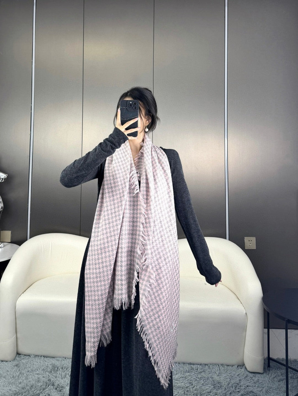 DIOR 26S SCARF 180CM IN CASHMERE 137996