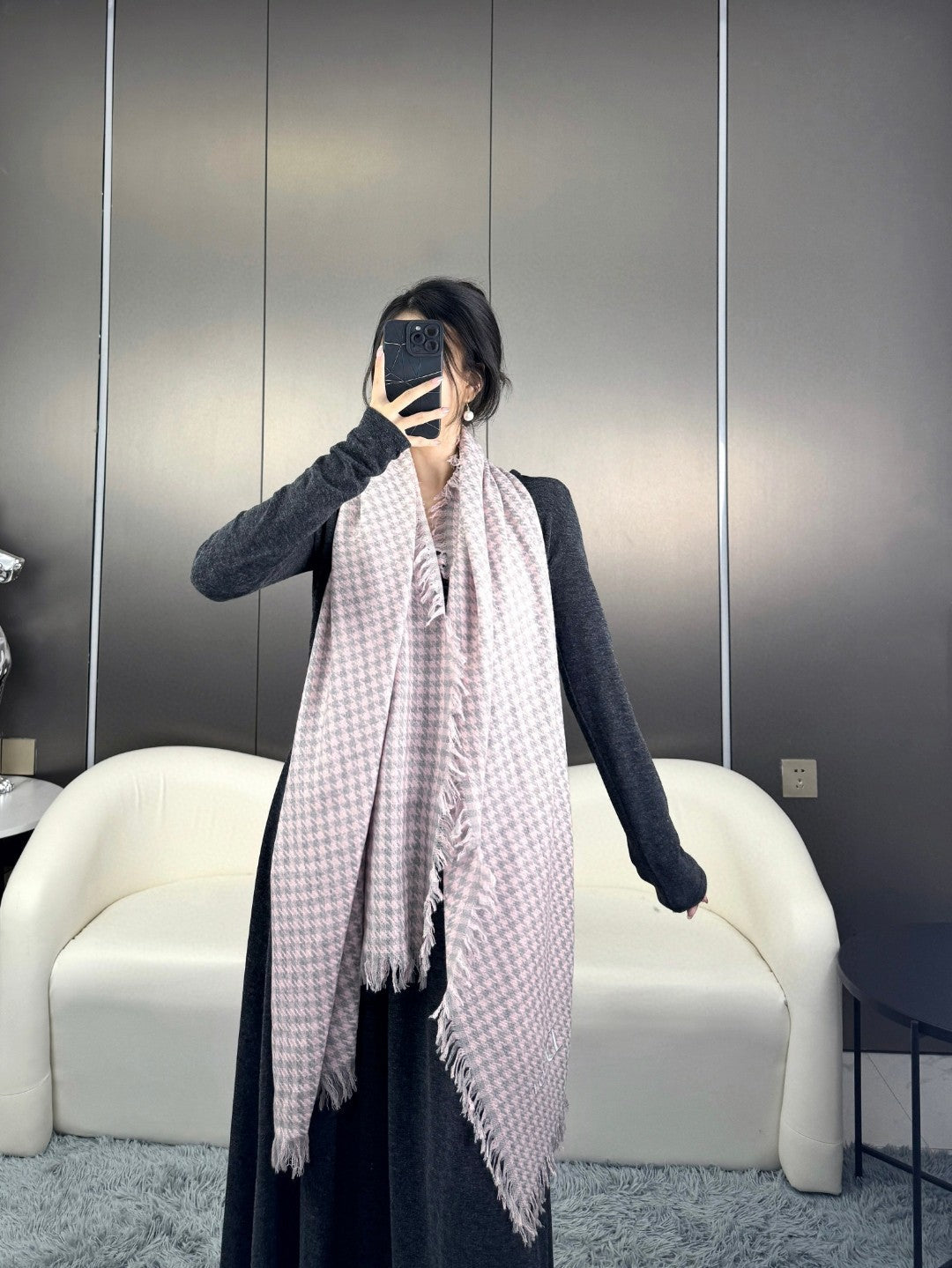 DIOR 26S SCARF 180CM IN CASHMERE 137996