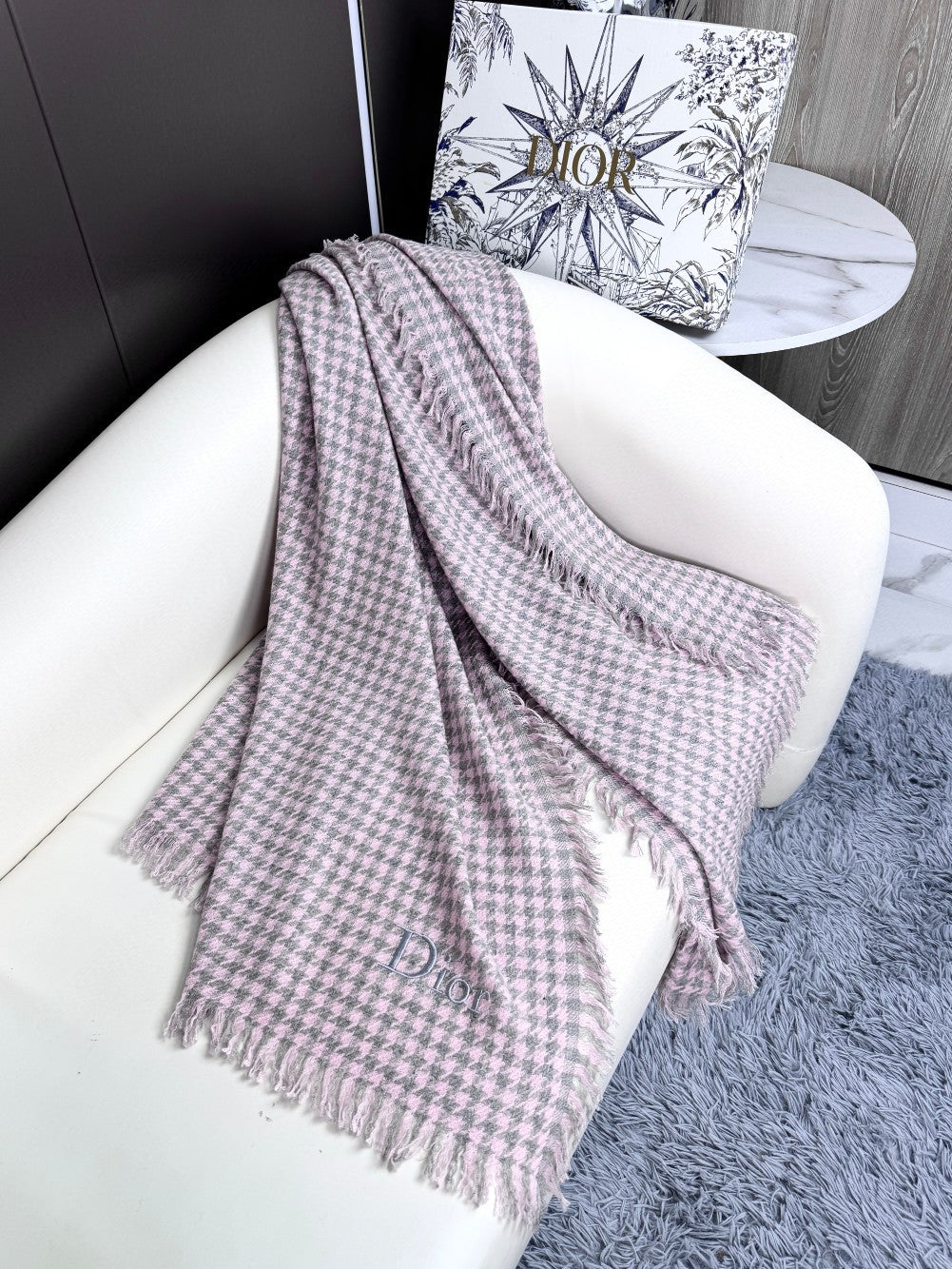 DIOR 26S SCARF 180CM IN CASHMERE 137996
