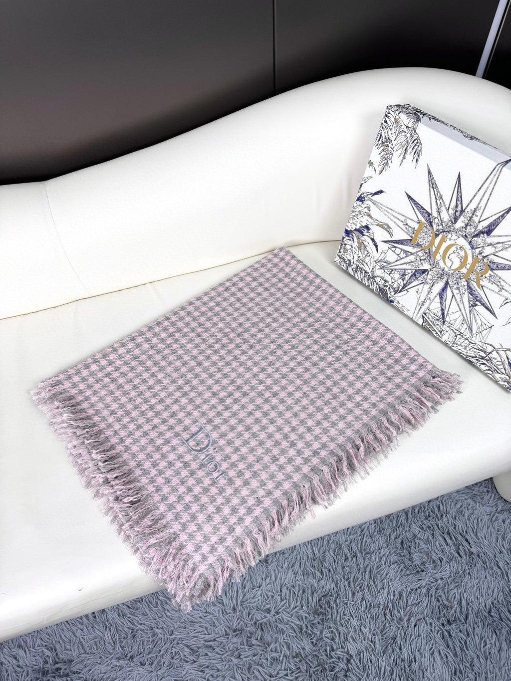 DIOR 26S SCARF 180CM IN CASHMERE 137996
