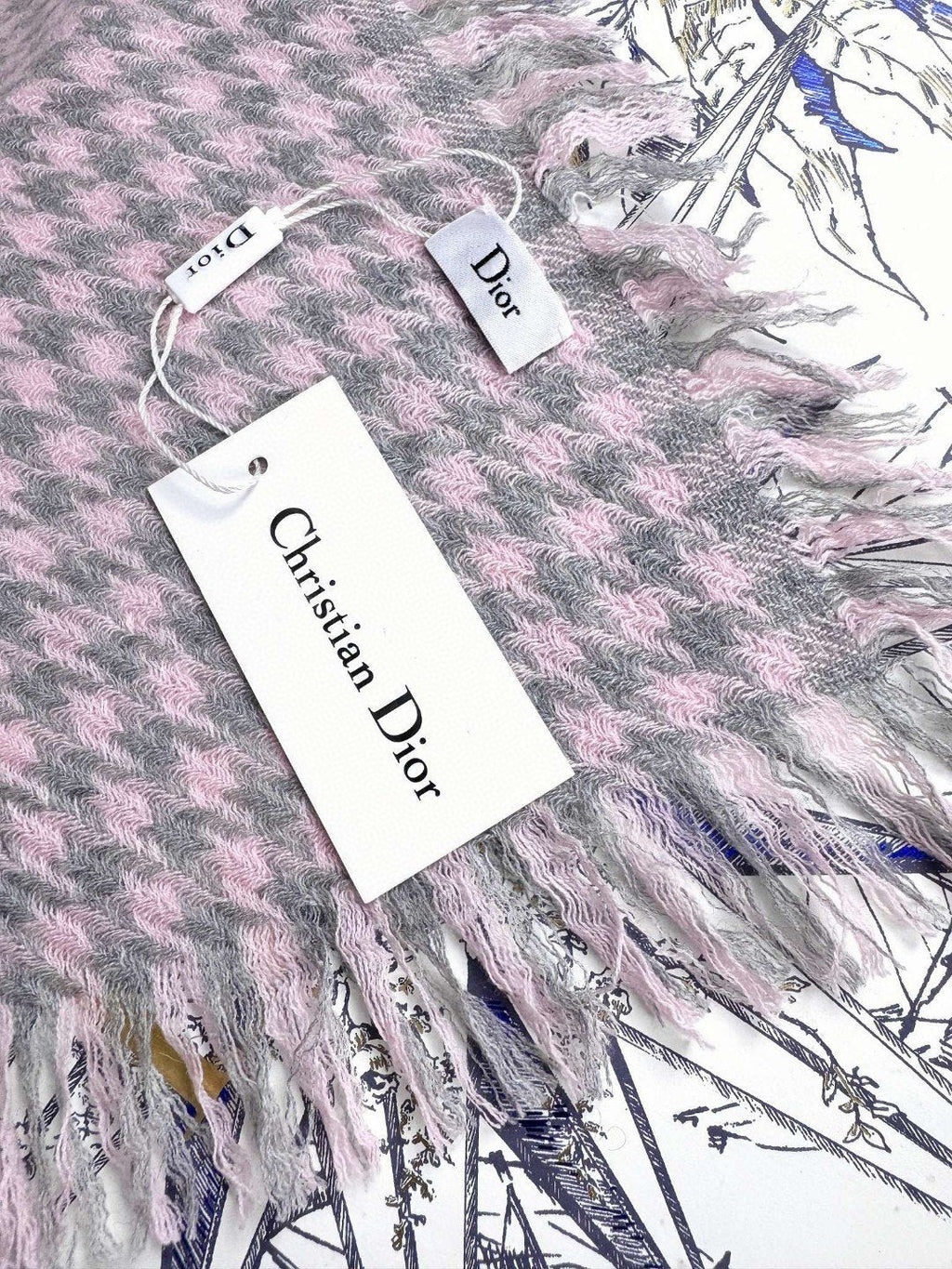 DIOR 26S SCARF 180CM IN CASHMERE 137996
