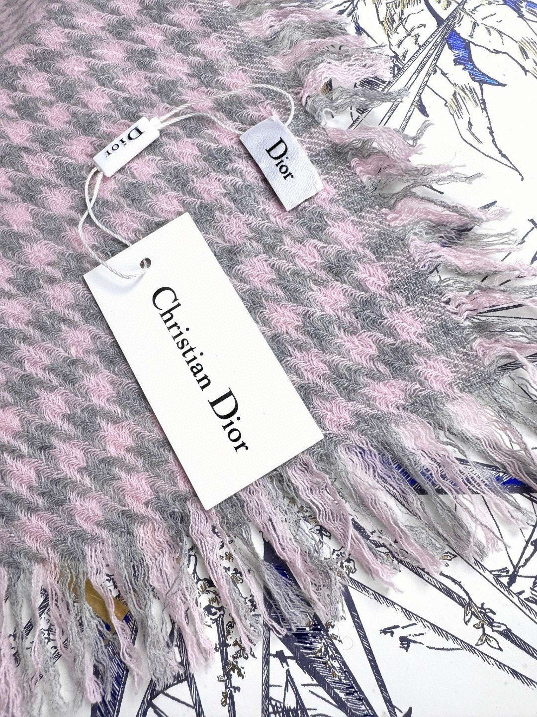 DIOR 26S SCARF 180CM IN CASHMERE 137996
