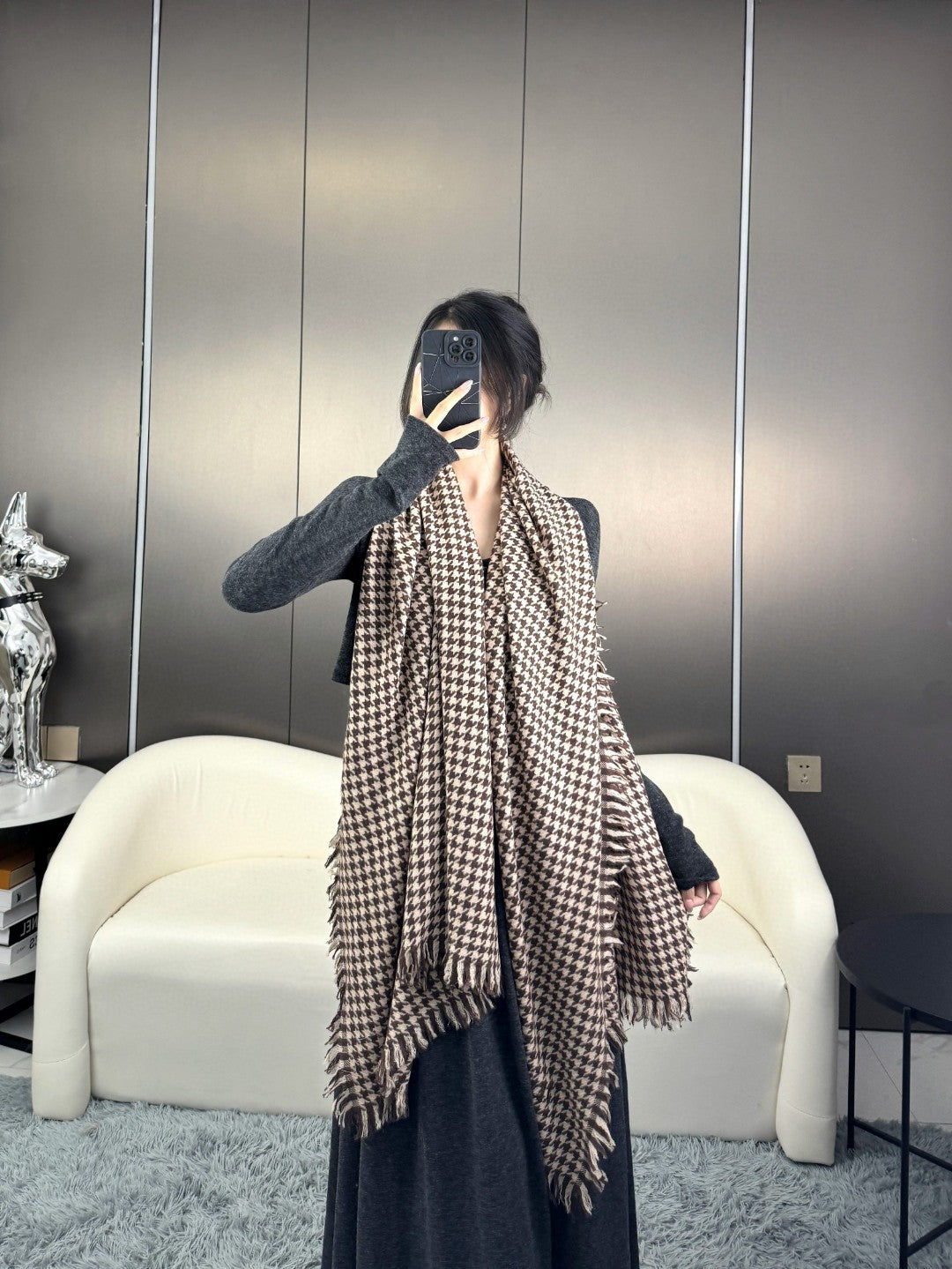 DIOR 26S SCARF 210CM IN CASHMERE 137997