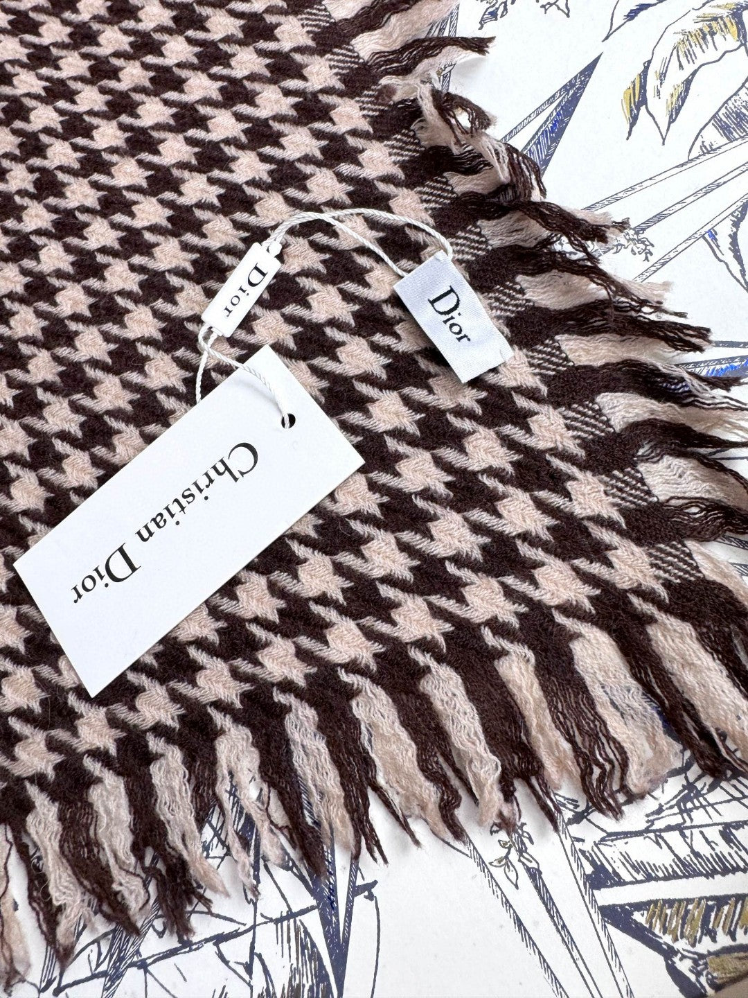 DIOR 26S SCARF 210CM IN CASHMERE 137997